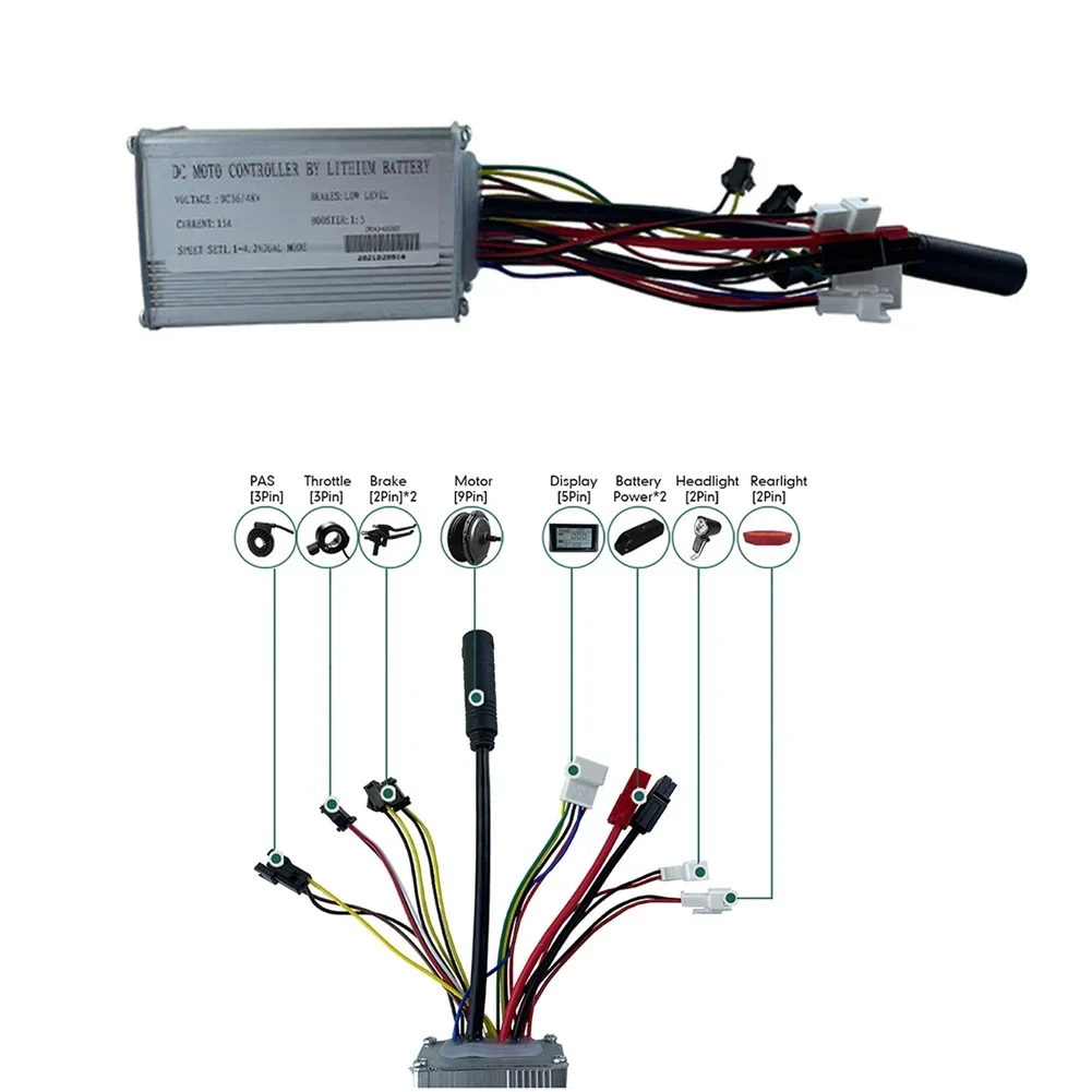 Kelly Kls7230S Controller - Ebike 더블 라이트 와이어 포함 JN