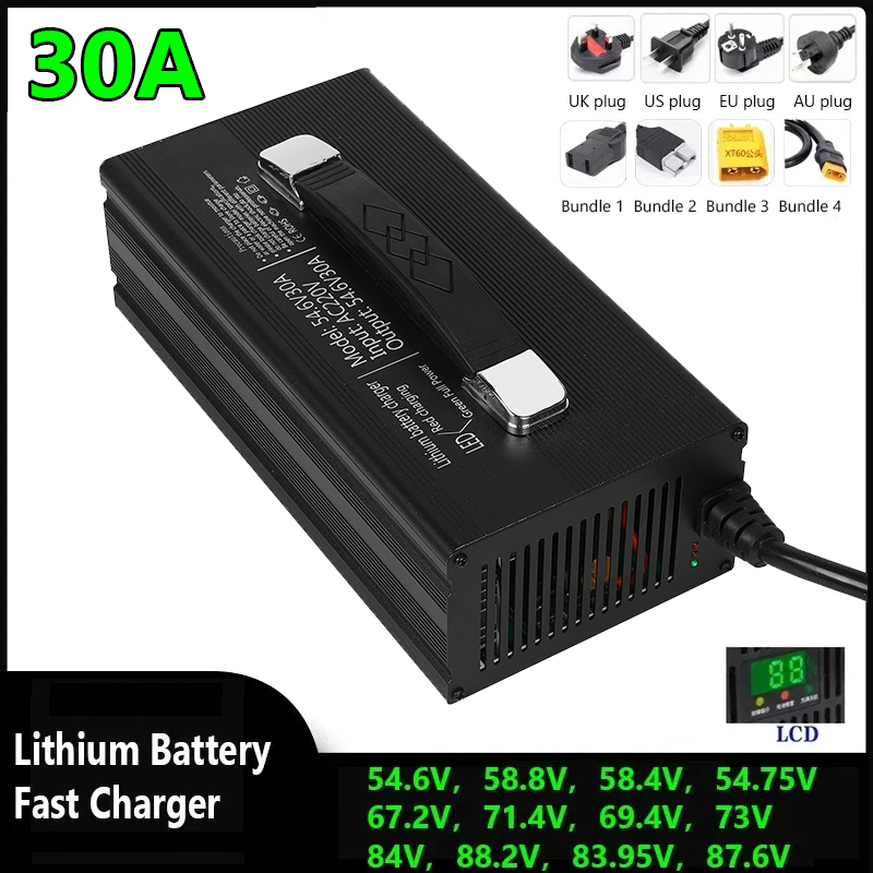 84V 20A Smart Charger - 48V 60V 72V 30A 지능형 리튬