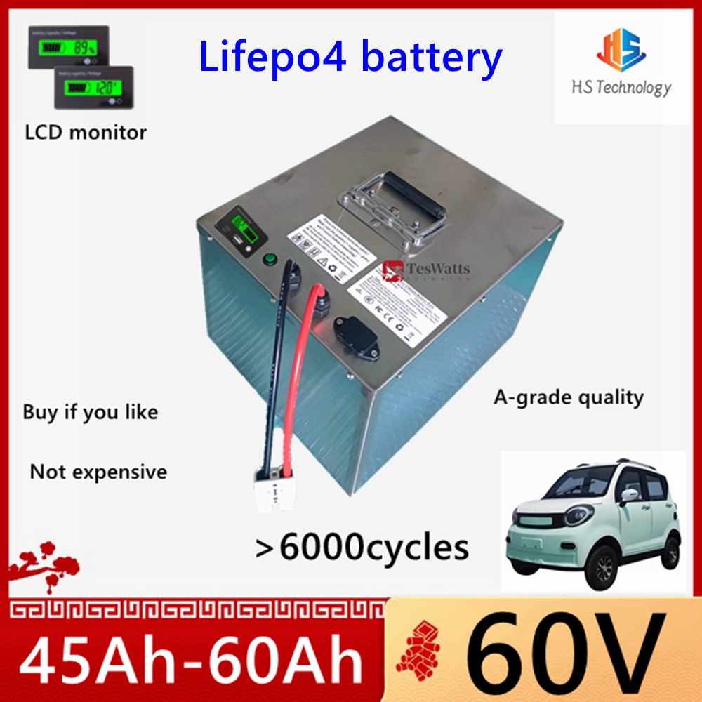HS Lifepo4 60V 45Ah 50Ah 60Ah  - 60V 50Ah Electric Scooter Battery 리뷰 및 가격